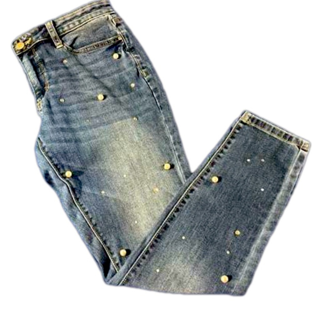 a.n.a. Pearl and Sparkle Skinny Jeans, Size *